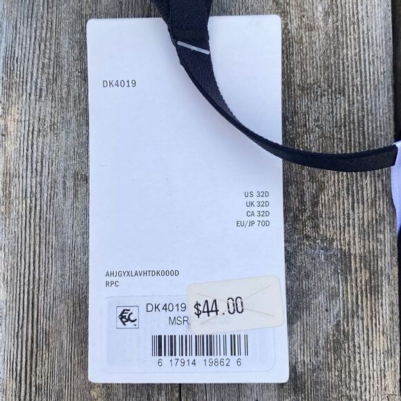 DKNY Black Modern Lace Sheer Demi Bra. Size 32D. NWT - Picture 8 of 12